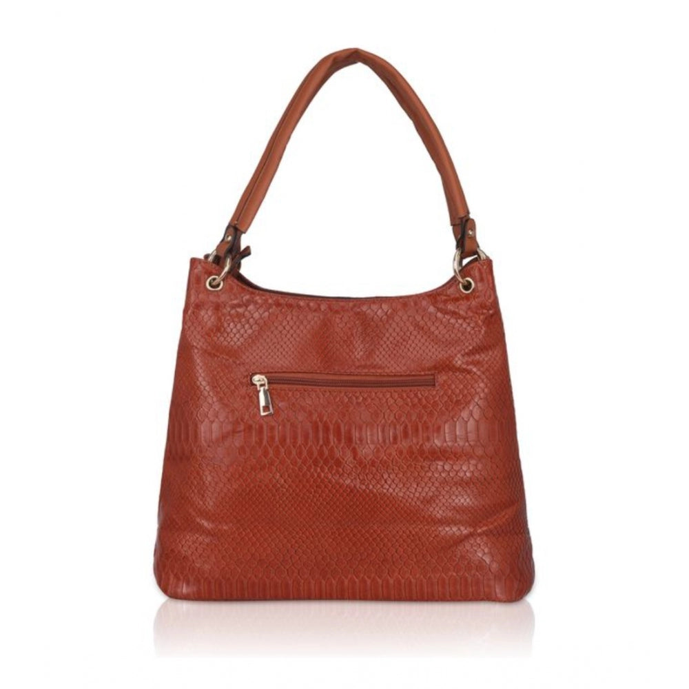 Attractive Women's Faux Leather Textured Tote Bag