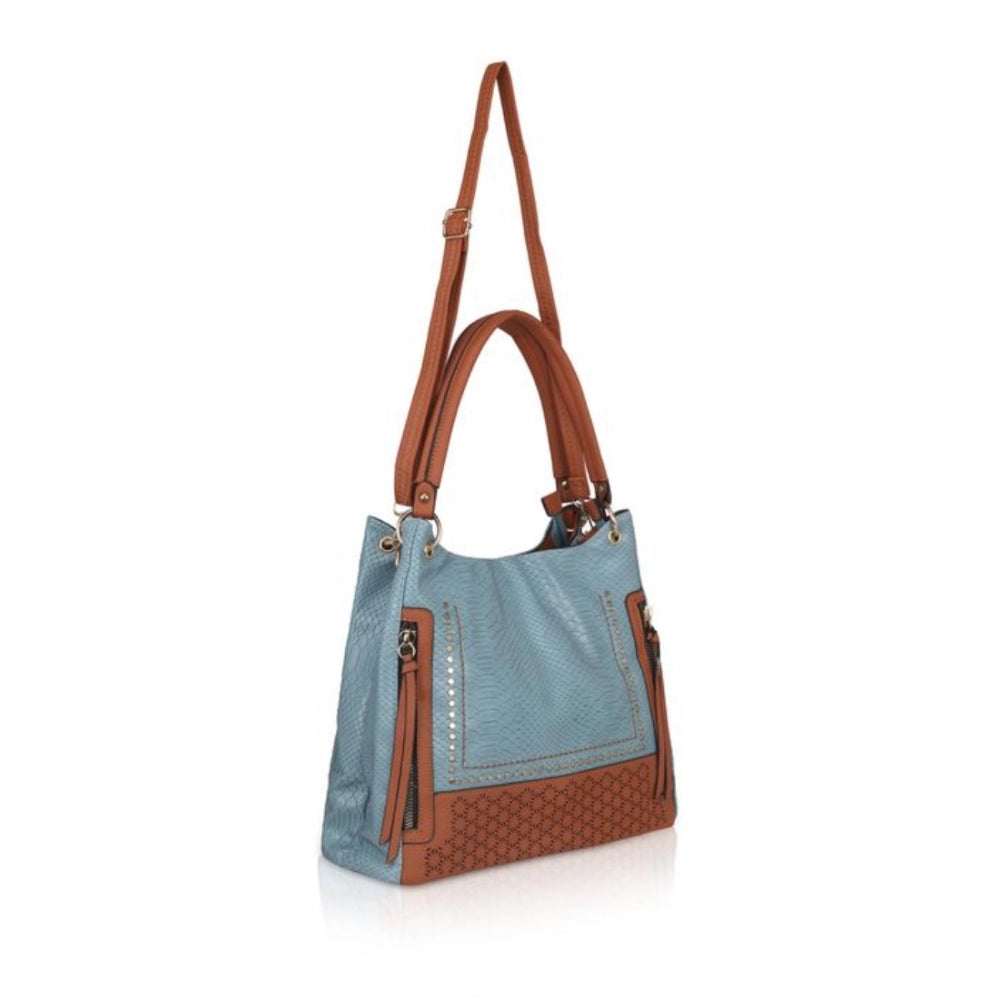 Attractive Women's Faux Leather Textured Tote Bag