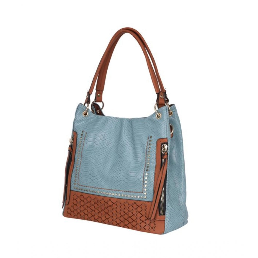 Attractive Women's Faux Leather Textured Tote Bag