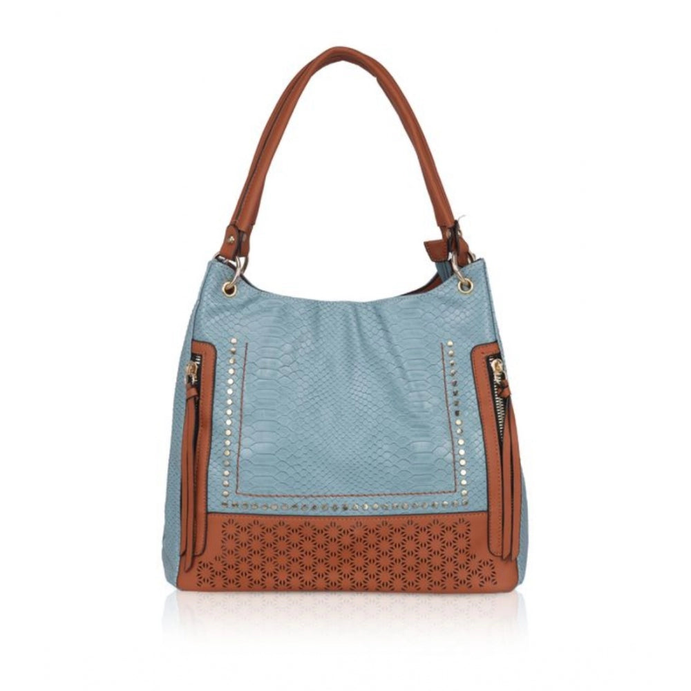 Attractive Women's Faux Leather Textured Tote Bag