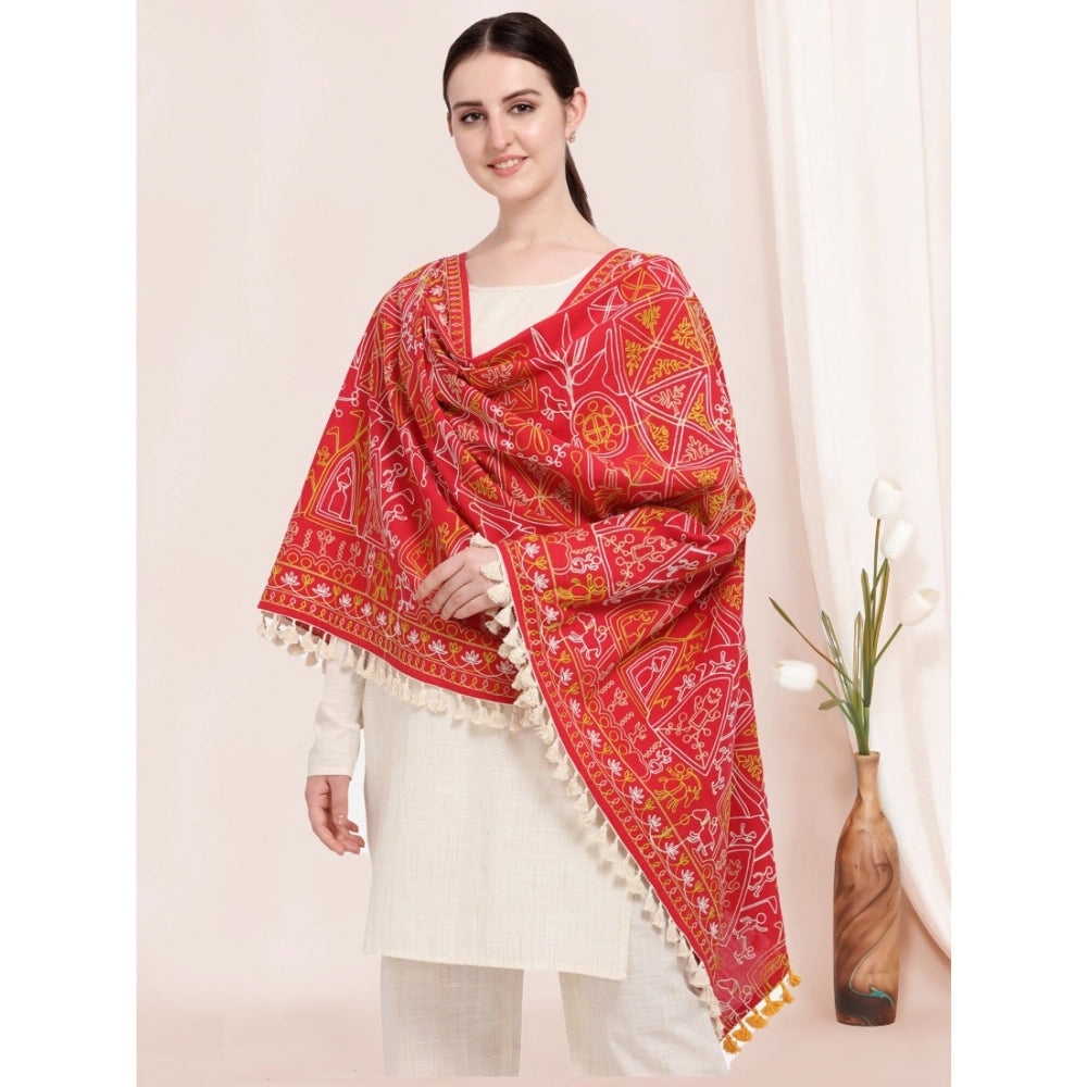 Stunning Women's Cotton Embroidered Dupatta