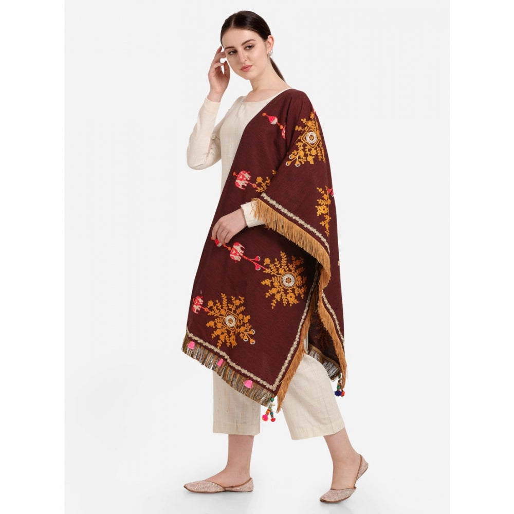 Designer Women's Cotton Embroidered Dupatta