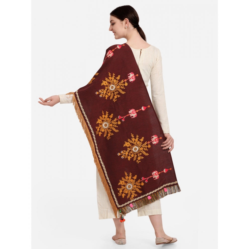 Designer Women's Cotton Embroidered Dupatta