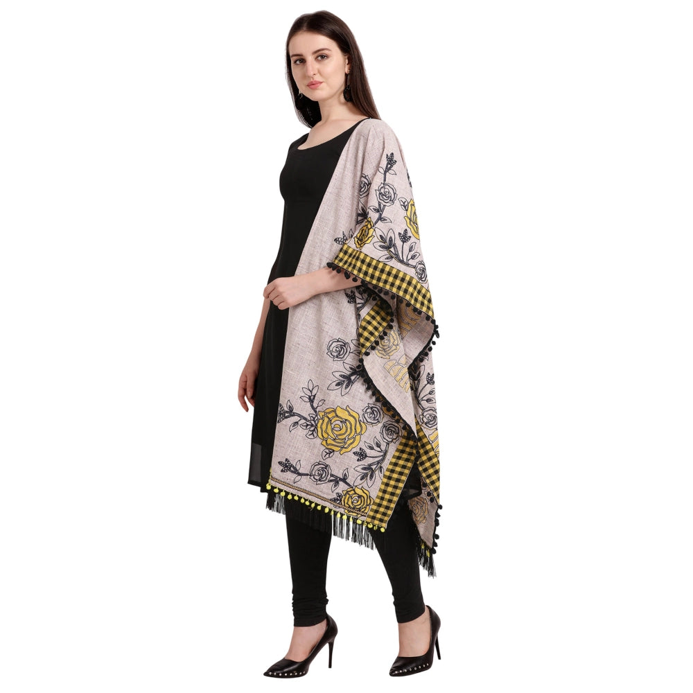 Designer Women's Cotton Embroidered Dupatta