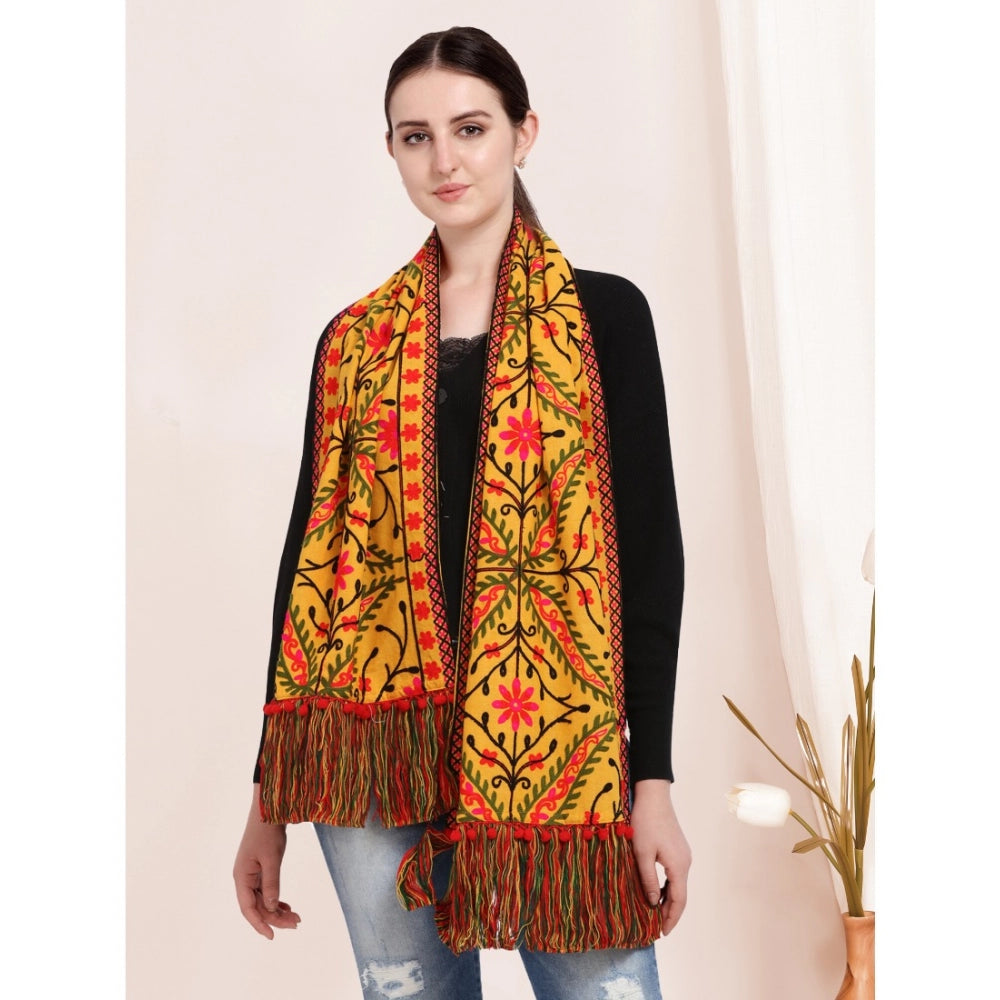 Stunning Women's Cotton Embroidered Muffler