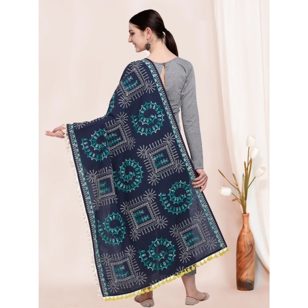 Designer Women's Cotton Embroidered Dupatta