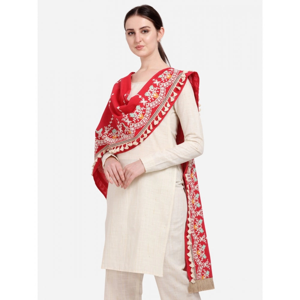 Stunning Women's Cotton Embroidered Dupatta