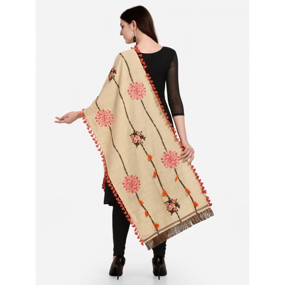 Designer Women's Cotton Embroidered Dupatta