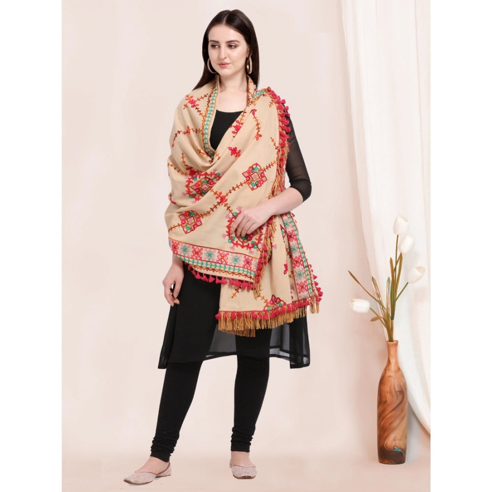 Designer Women's Cotton Embroidered Dupatta