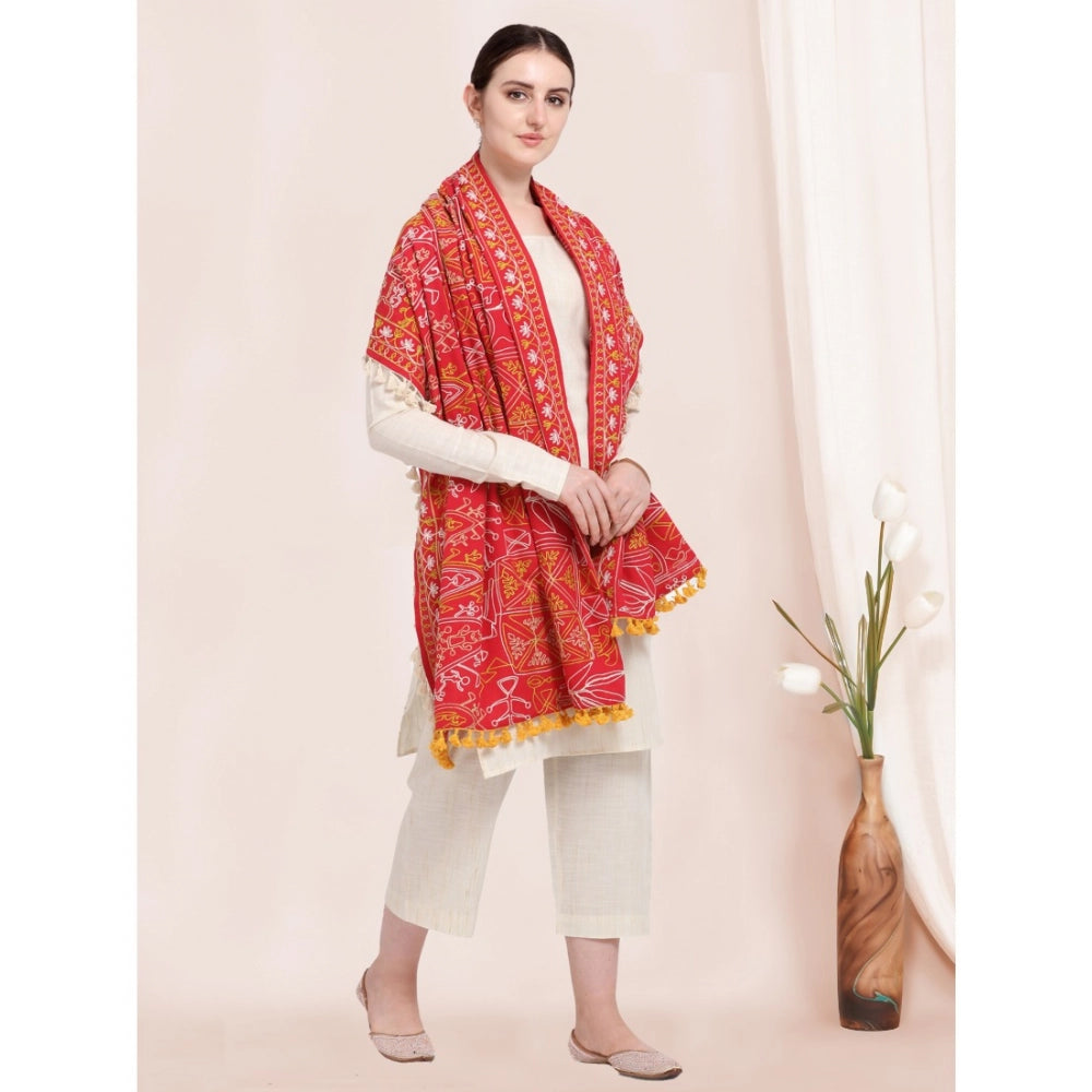 Stunning Women's Cotton Embroidered Dupatta