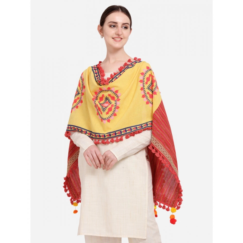 Stunning Women's Cotton Embroidered Dupatta