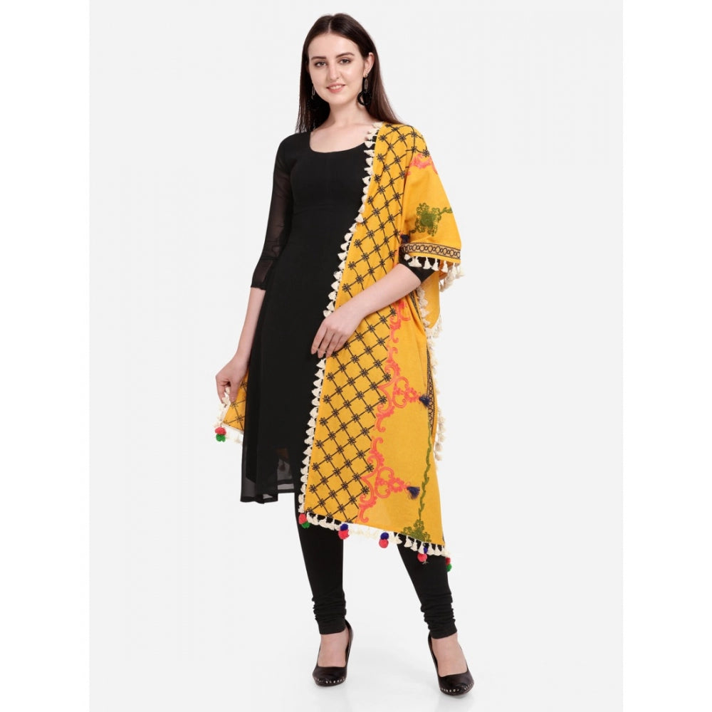 Designer Women's Cotton Embroidered Dupatta