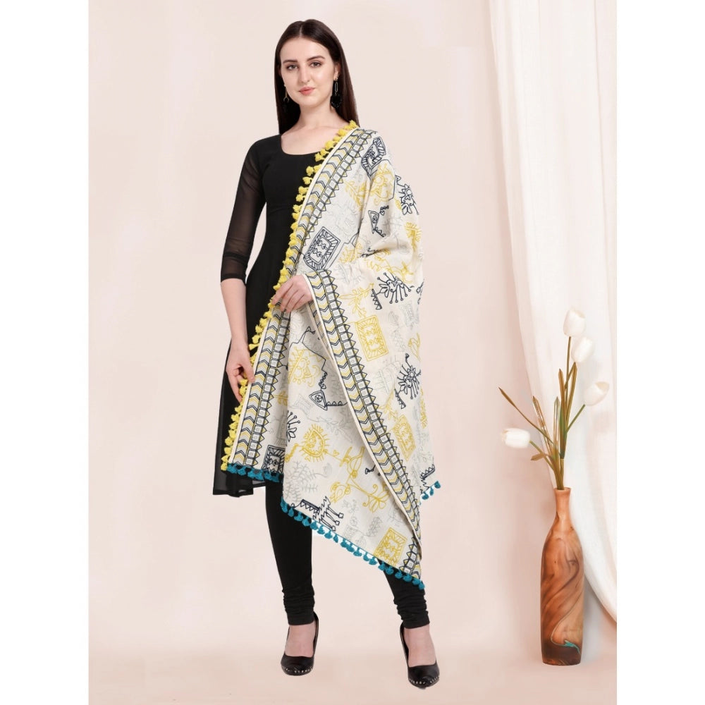 Designer Women's Cotton Embroidered Dupatta