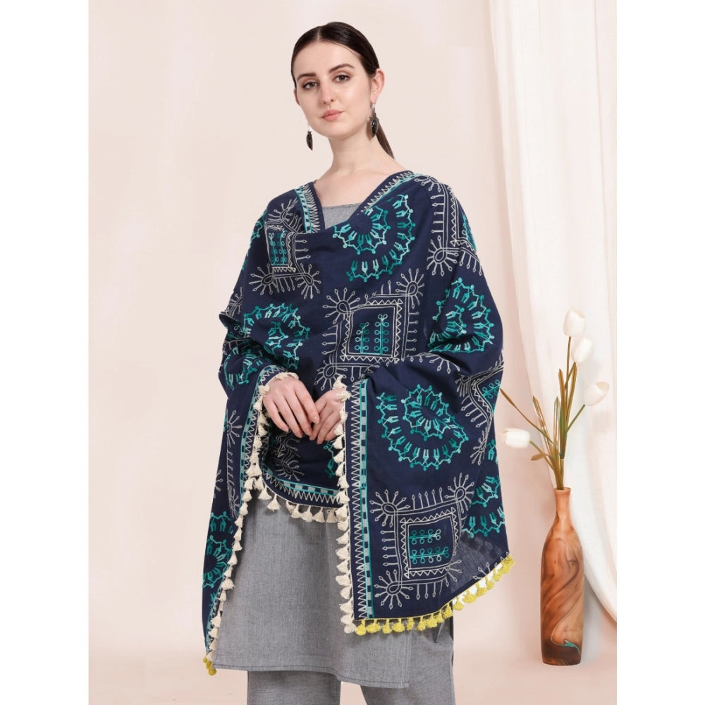 Designer Women's Cotton Embroidered Dupatta