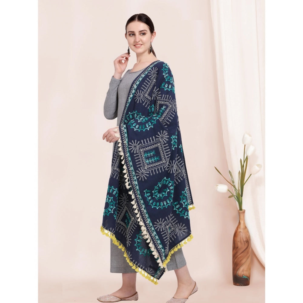 Designer Women's Cotton Embroidered Dupatta