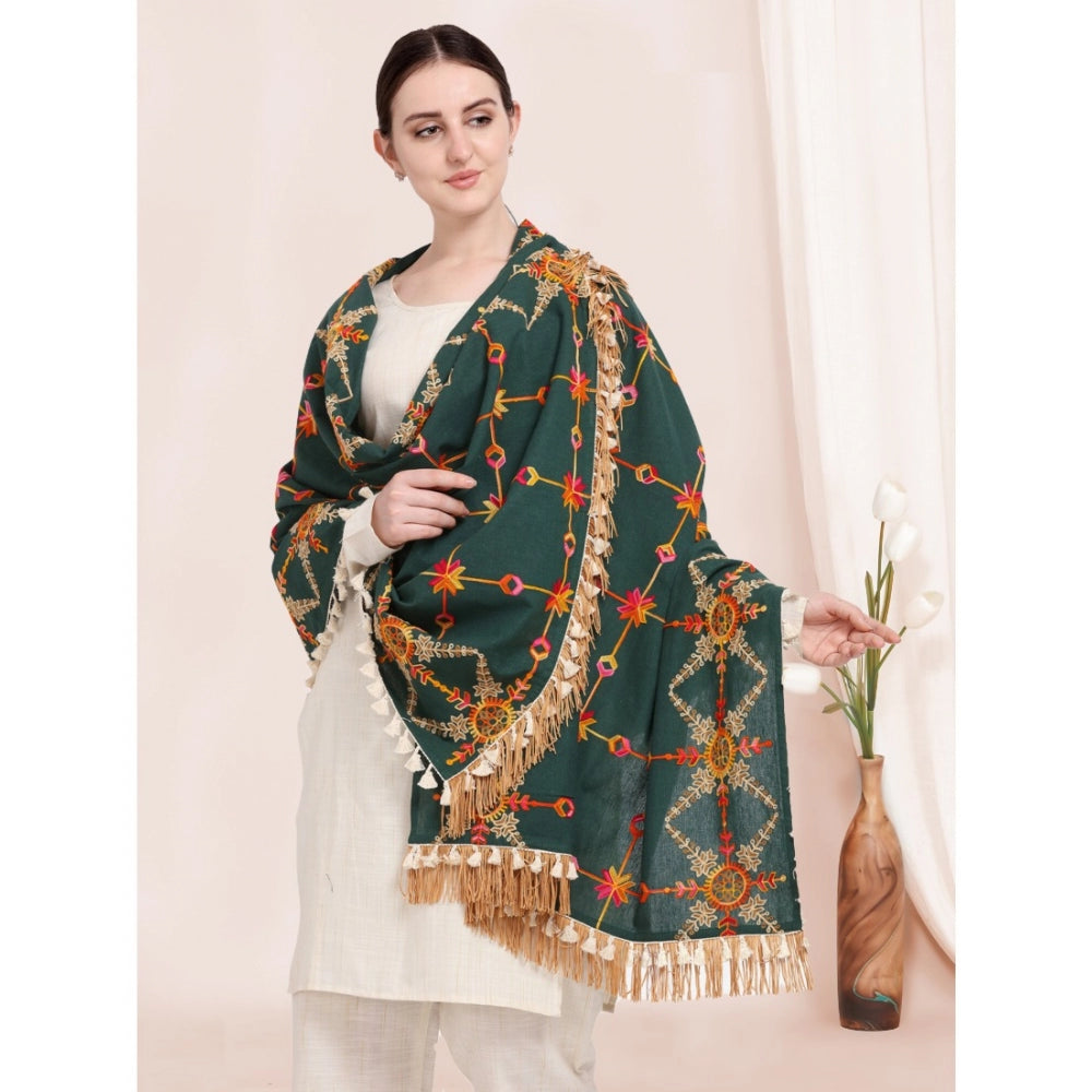 Designer Women's Cotton Embroidered Dupatta