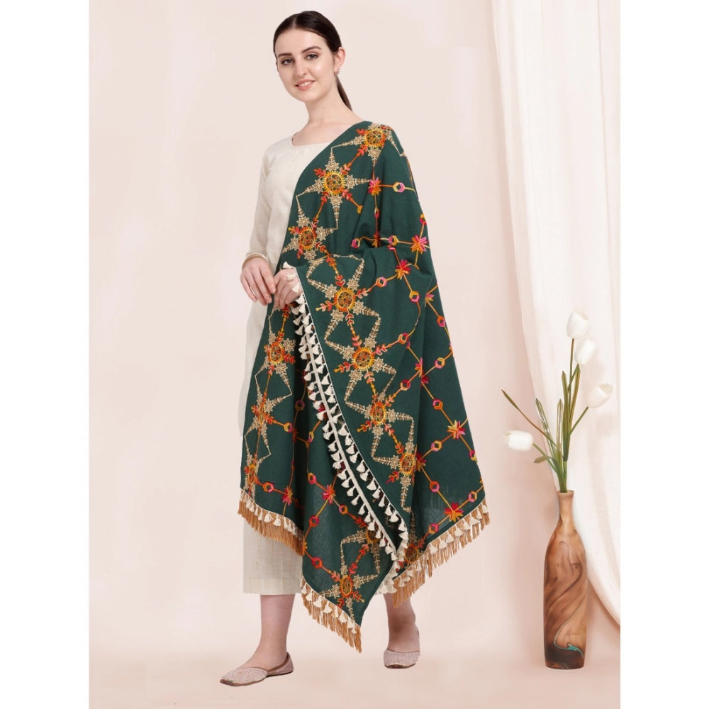 Designer Women's Cotton Embroidered Dupatta