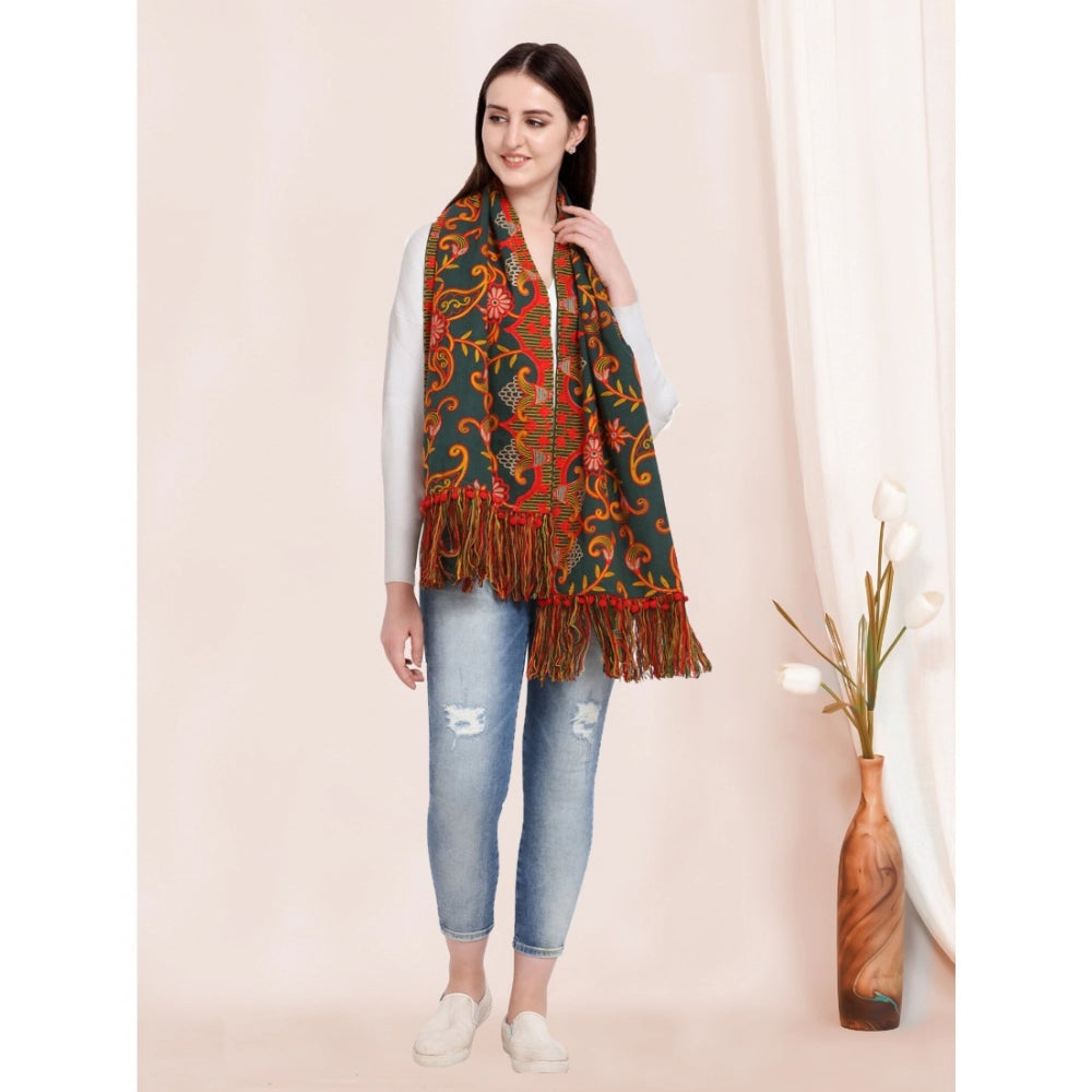 Stunning Women's Cotton Embroidered Muffler