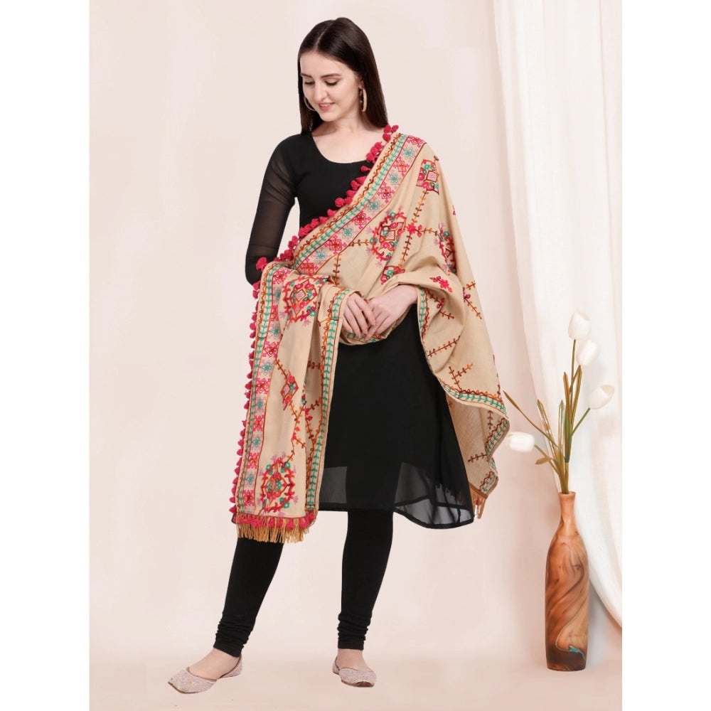 Designer Women's Cotton Embroidered Dupatta