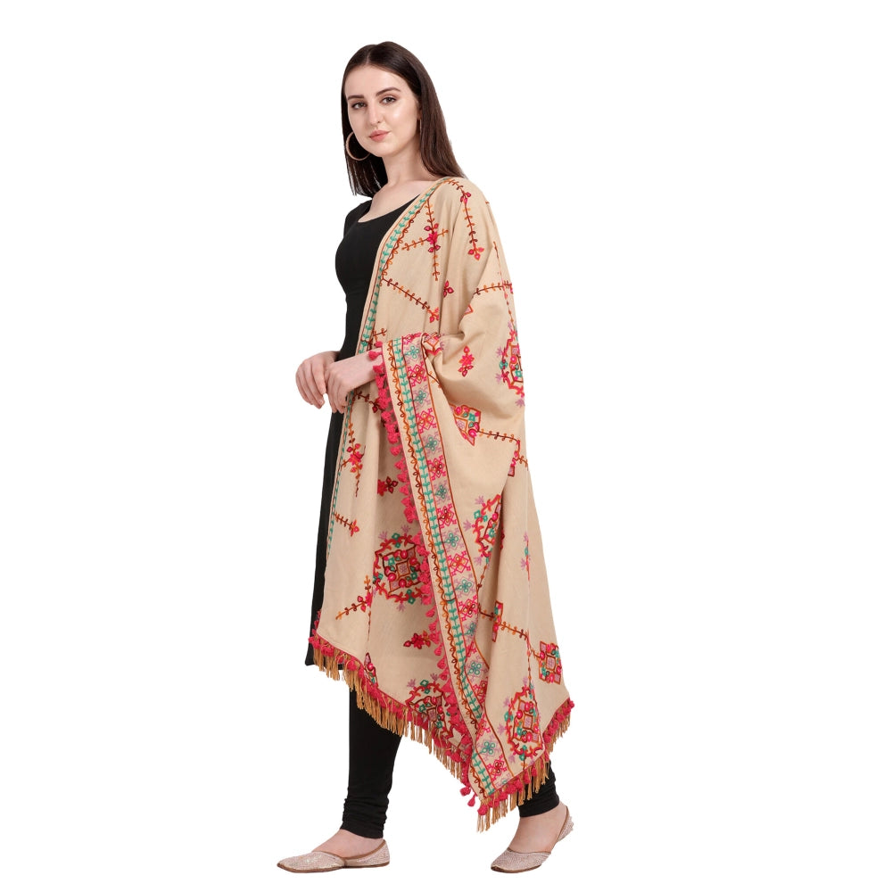 Designer Women's Cotton Embroidered Dupatta