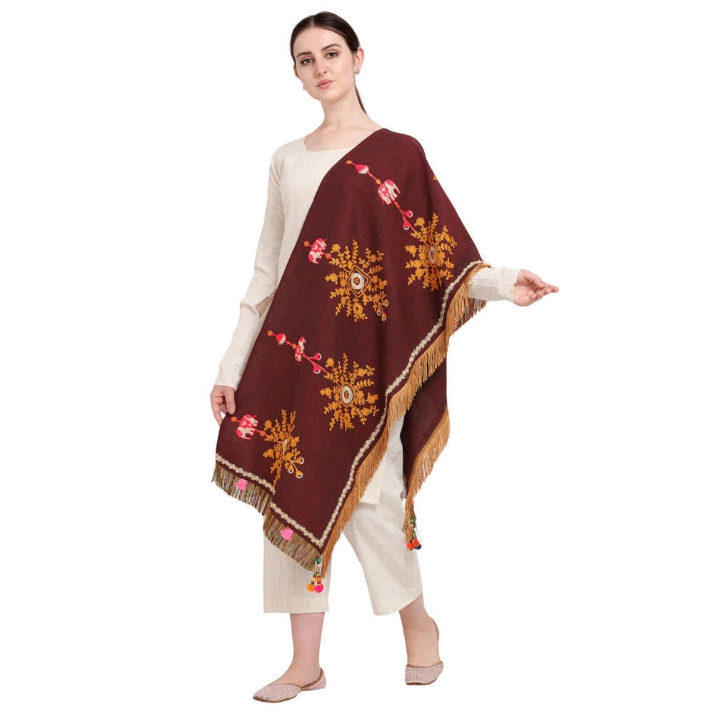 Designer Women's Cotton Embroidered Dupatta