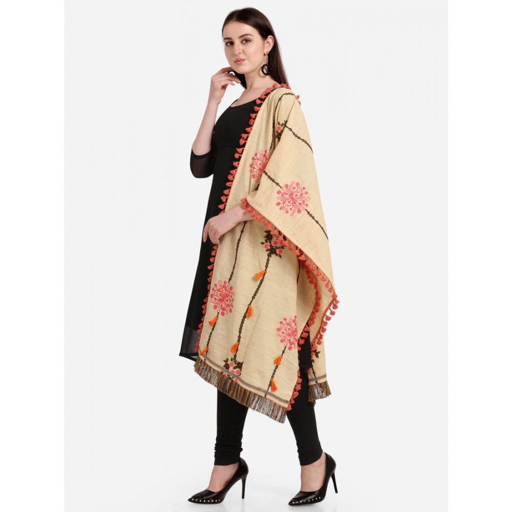 Designer Women's Cotton Embroidered Dupatta