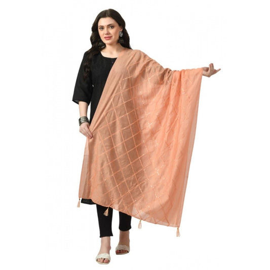 Attractive Women's Chanderi Self design Dupatta