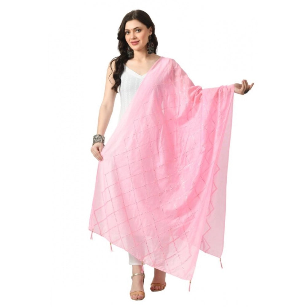 Attractive Women's Chanderi Self design Dupatta