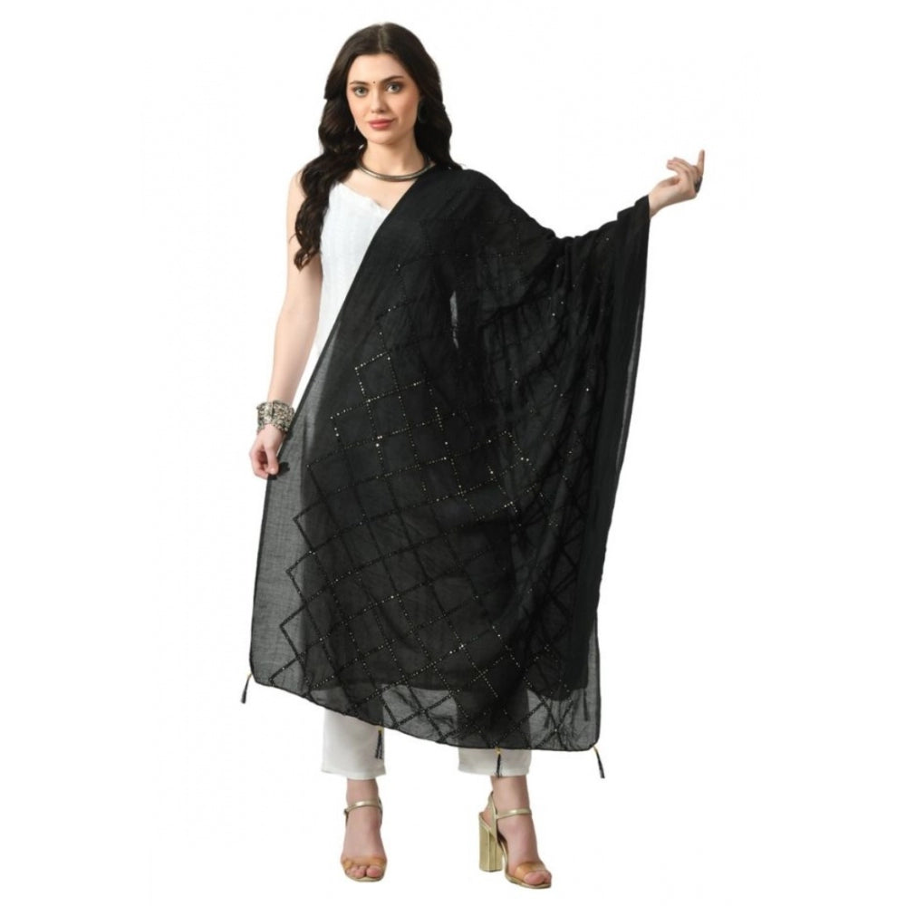 Attractive Women's Chanderi Self design Dupatta