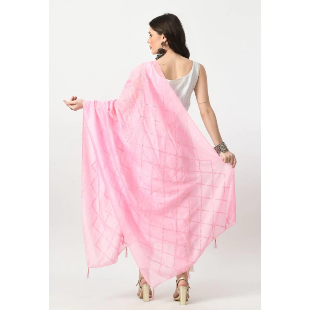 Attractive Women's Chanderi Self design Dupatta