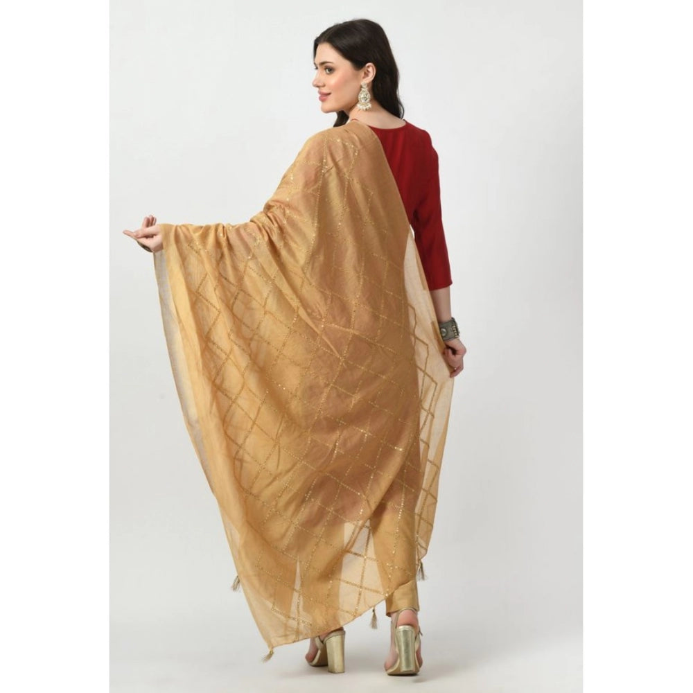 Attractive Women's Chanderi Self design Dupatta