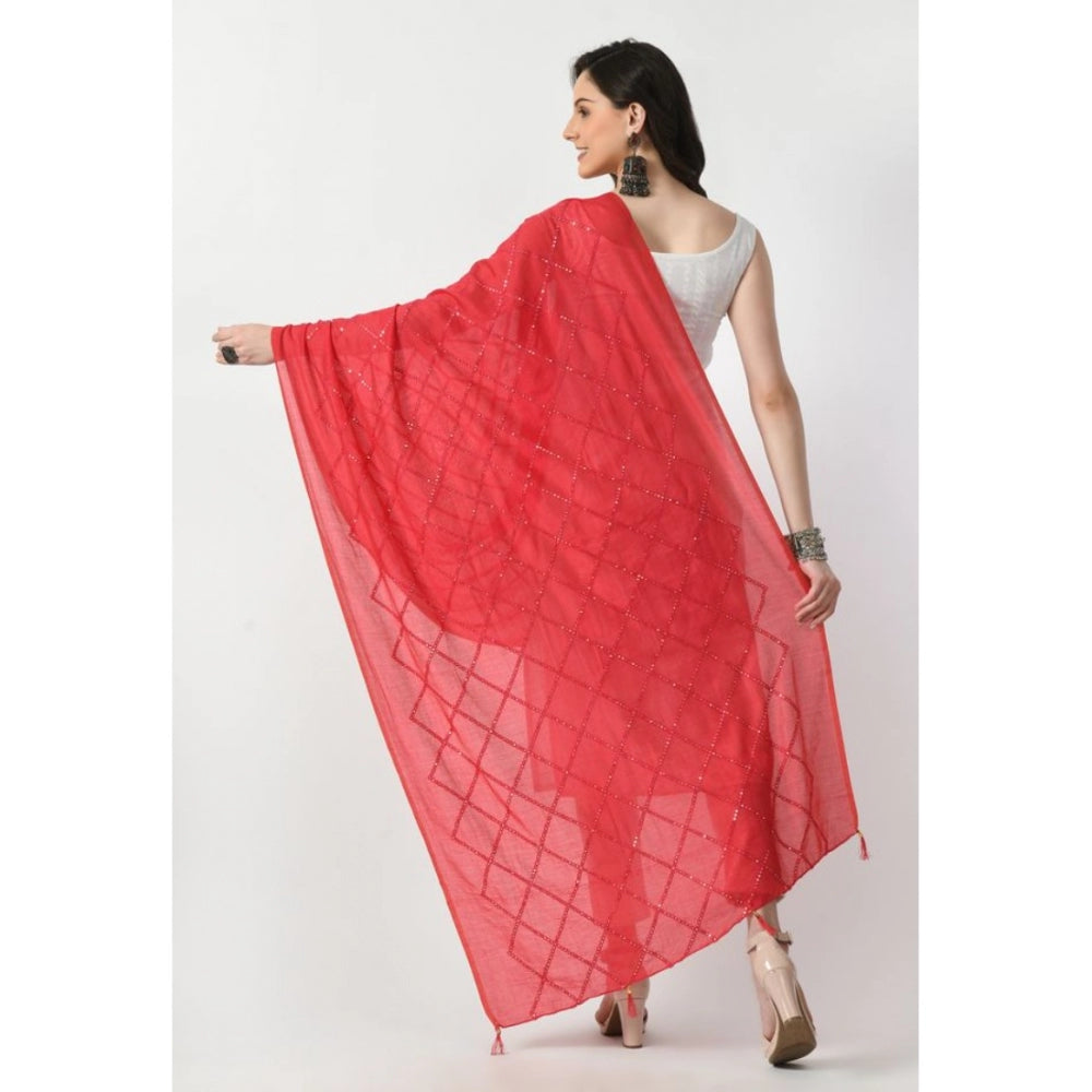 Attractive Women's Chanderi Self design Dupatta