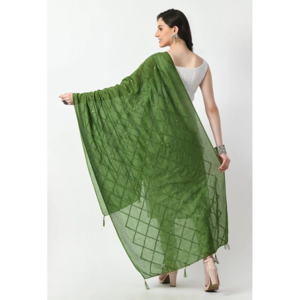 Attractive Women's Chanderi Self design Dupatta