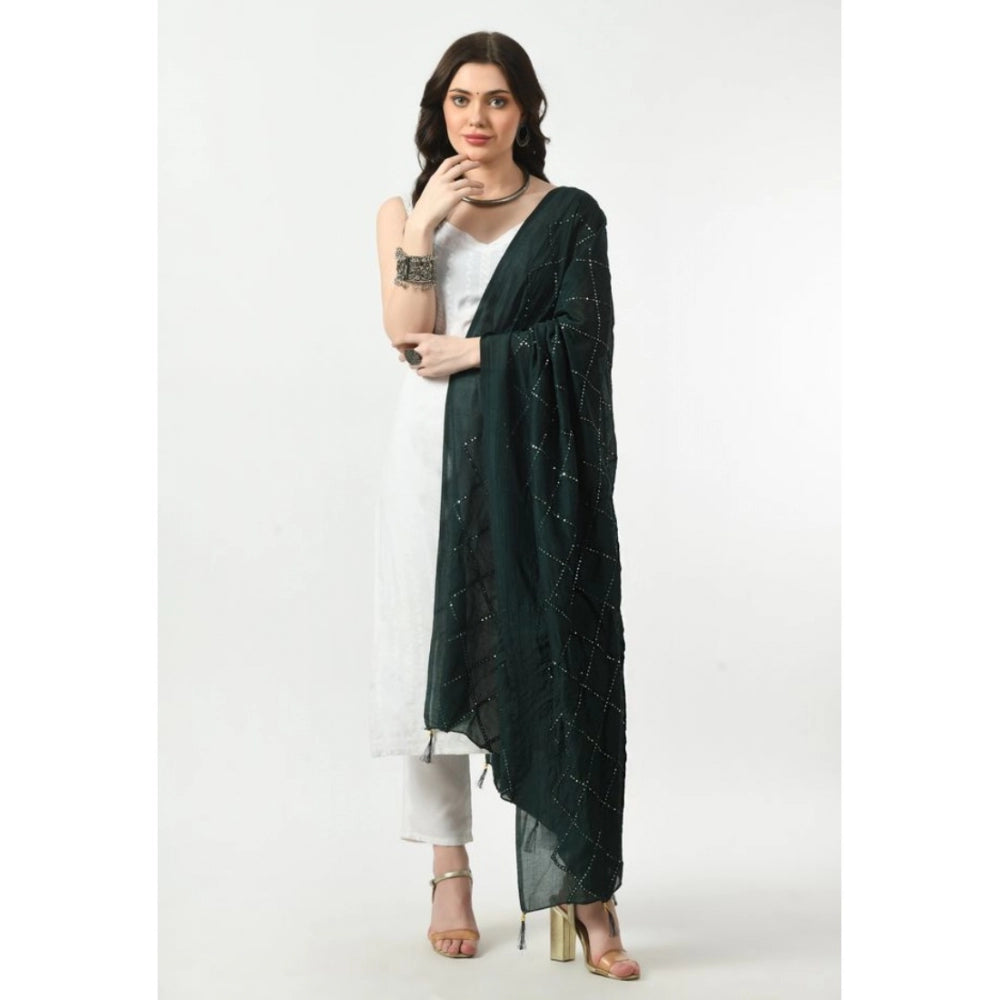 Attractive Women's Chanderi Self design Dupatta