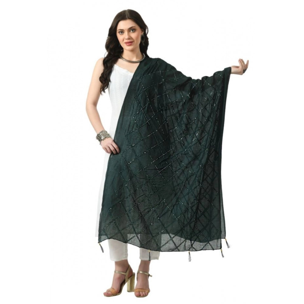 Attractive Women's Chanderi Self design Dupatta