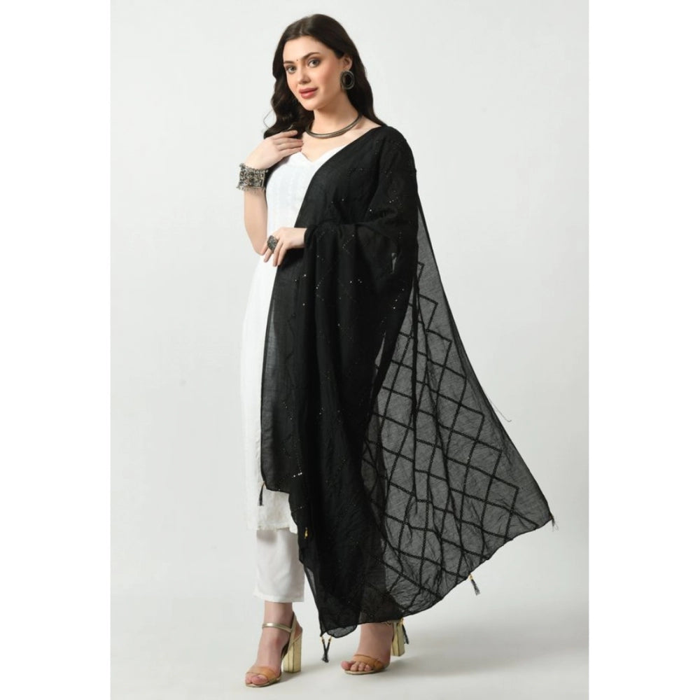 Attractive Women's Chanderi Self design Dupatta