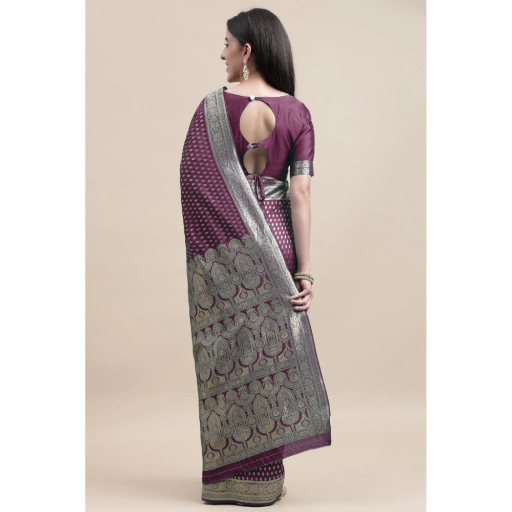 Gorgeous Kanjivaram Silk Designer Weaving Saree With Blouse Piece