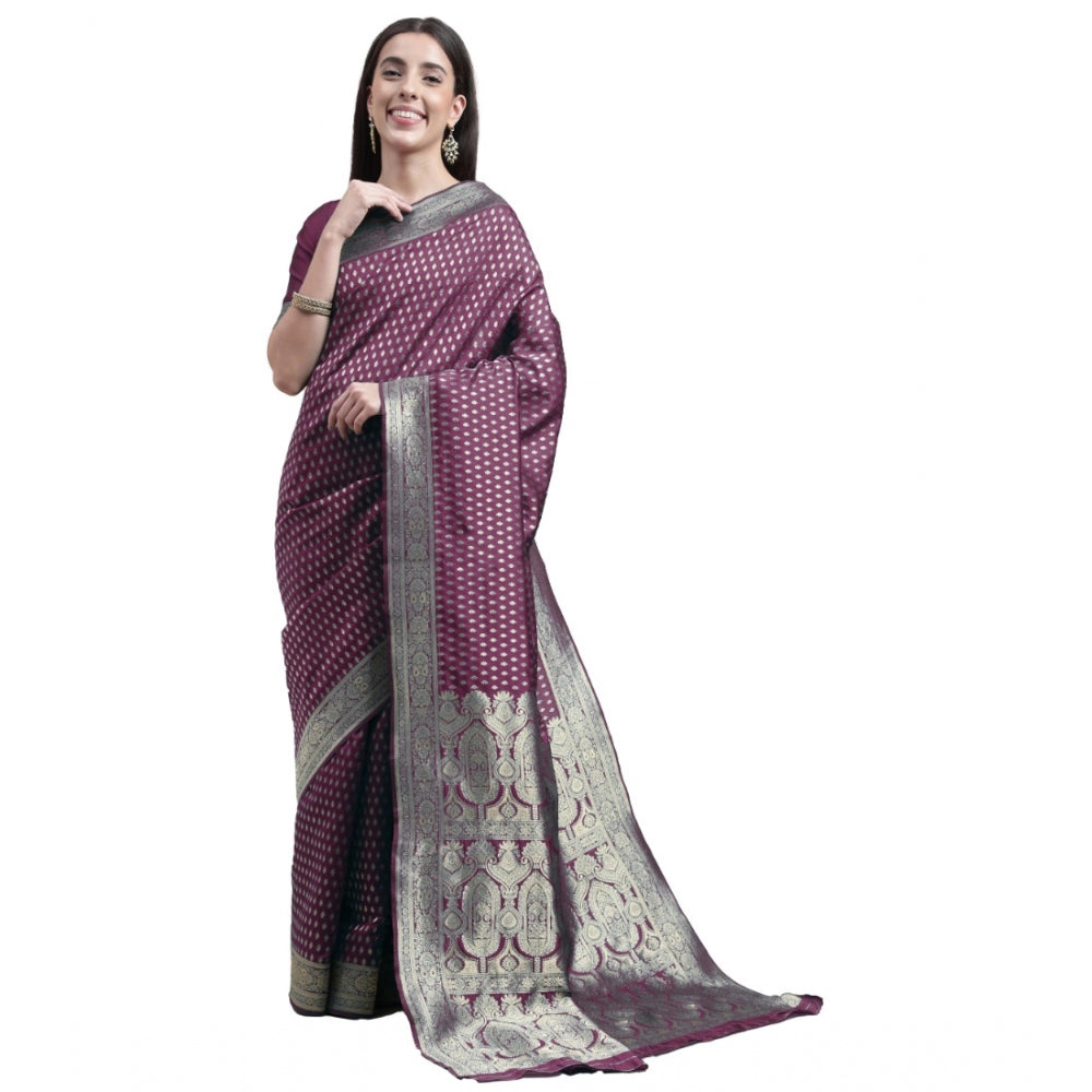 Gorgeous Kanjivaram Silk Designer Weaving Saree With Blouse Piece