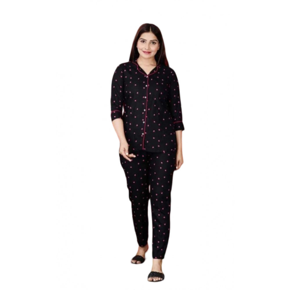 Graceful Rayon Night Suit Set 