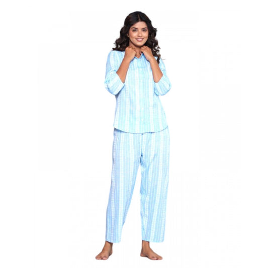 Trendy Cotton Full Night Suit Set 