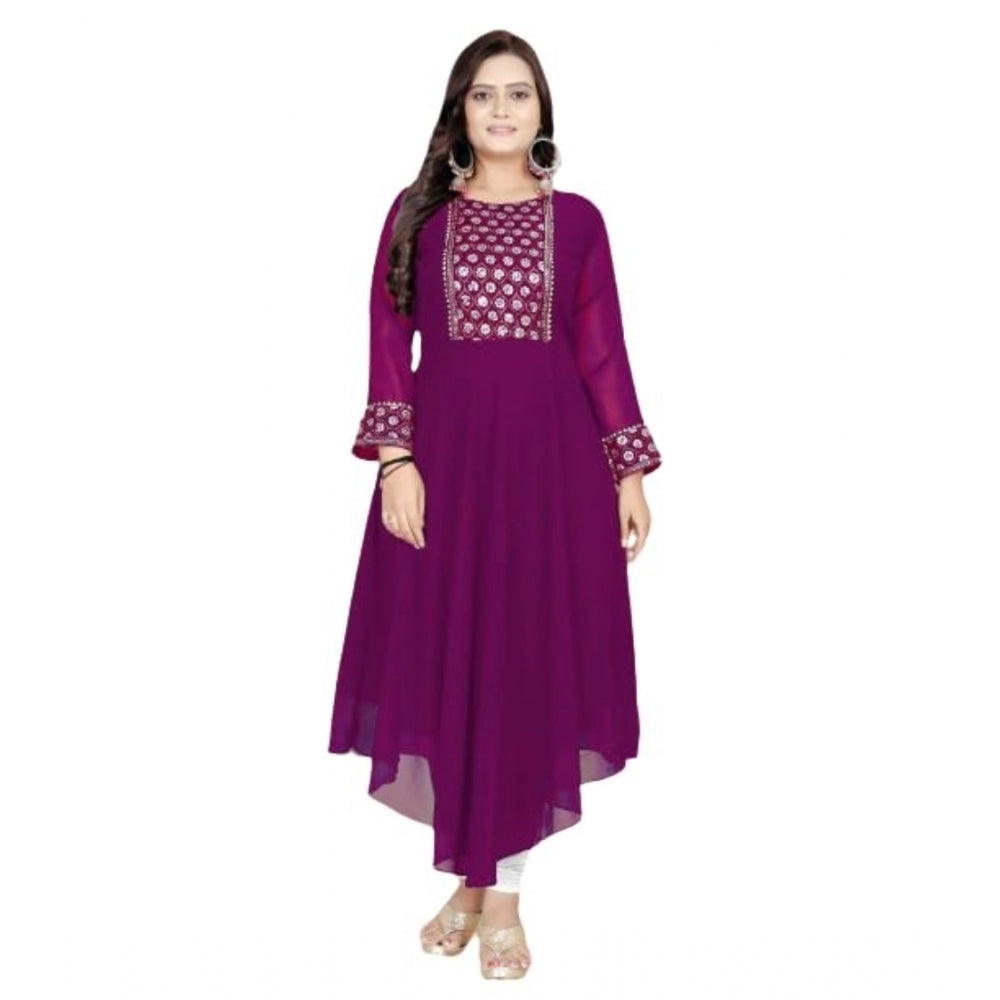 Facinating Georgette Embroidered Kurti