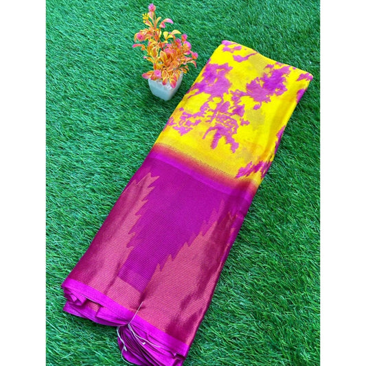 Amazing Chiffon Printed Saree With Blouse Piece
