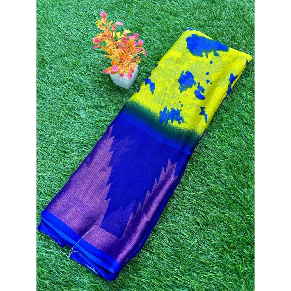 Amazing Chiffon Printed Saree With Blouse Piece