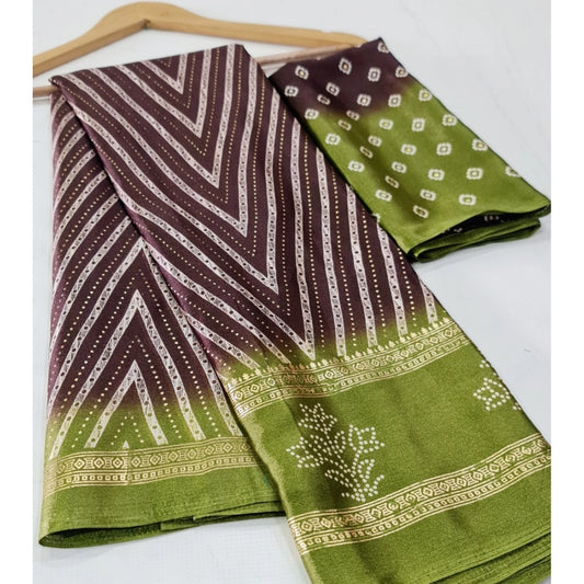 Exclusive Cotton Printed Saree With Blouse Piece