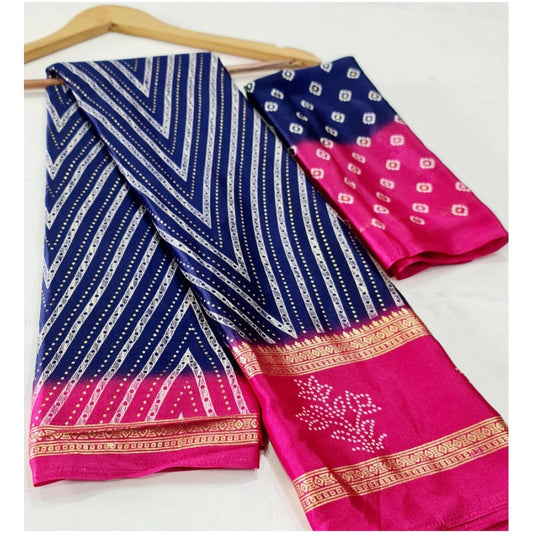 Exclusive Cotton Printed Saree With Blouse Piece