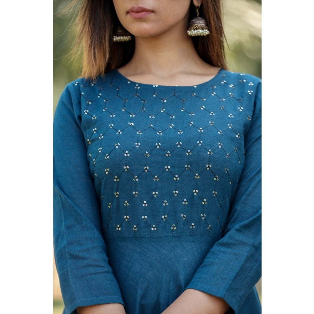 Fabulous Cotton Solid Round Neck Kurti