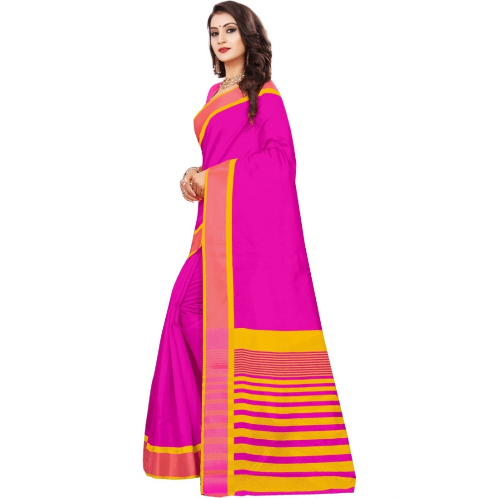 Tremendous Jacquard Woven Saree With Blouse Piece