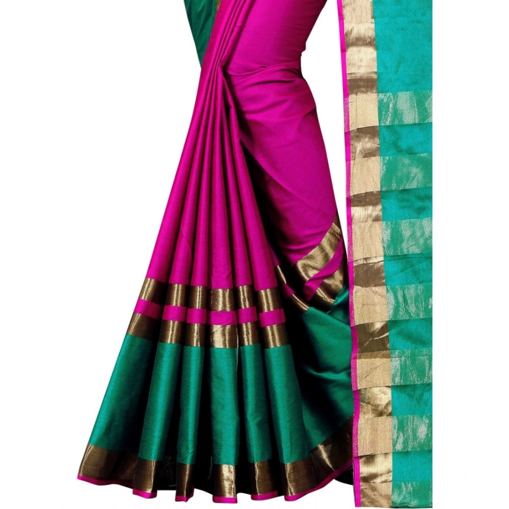 Tremendous Jacquard Woven Saree With Blouse Piece