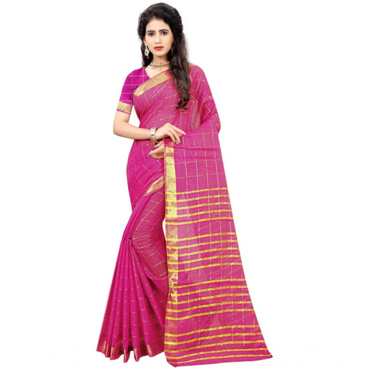 Tremendous Jacquard Woven Saree With Blouse Piece