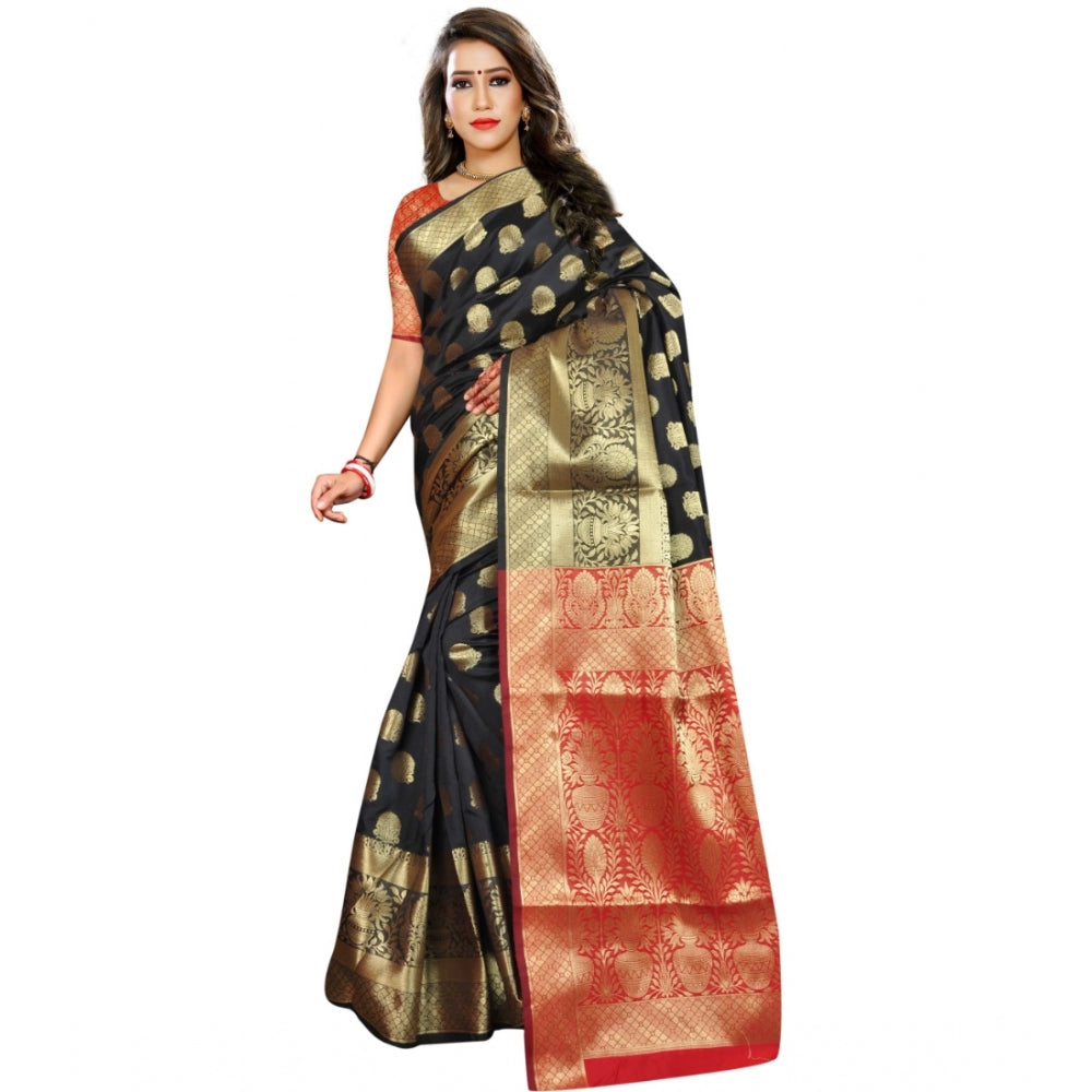 Superb Jacquard Woven Saree With Blouse Piece